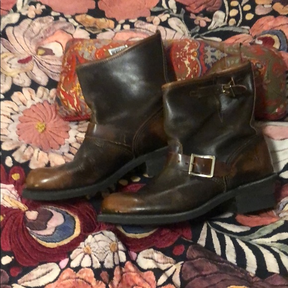 FRYE Short Moto Engineer Boots - Picture 1 of 5